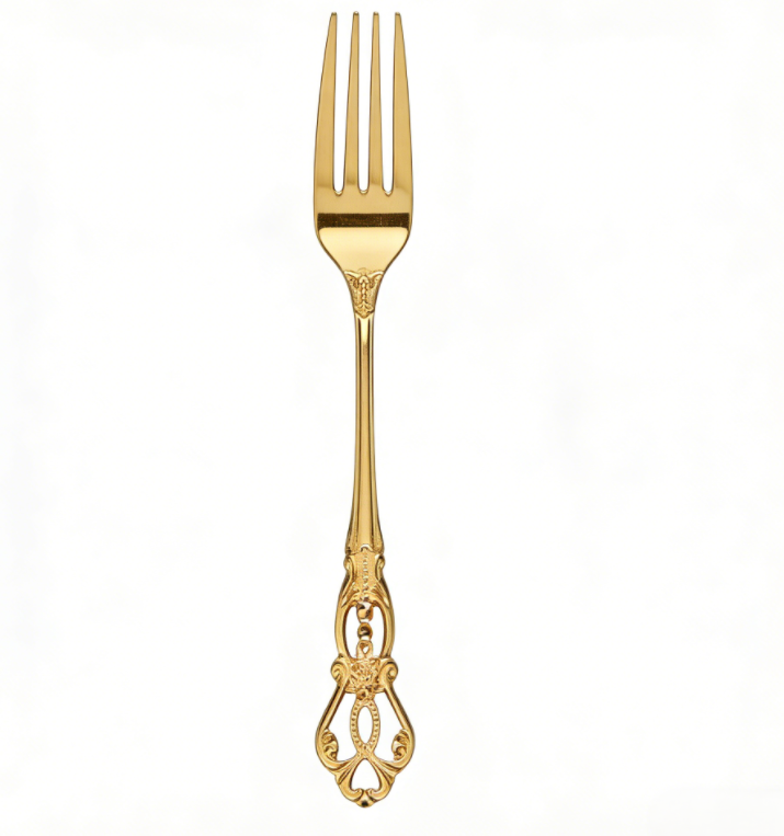 Lune Cake Fork Gold